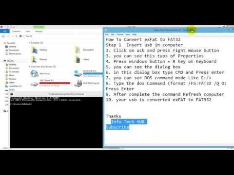 How to change pen drive exfat to ntfs